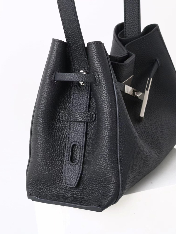 Miss Summer Ženska torbica od prave kože, crossbody tote bucket stil, zrnat uzorak na gornjem sloju