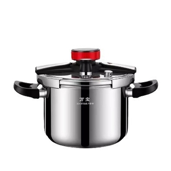 Universal Treasure Oală sub presiune cu control mecanic, oțel inoxidabil 304, rezistentă la explozie, potrivită pentru aragaz cu gaz și plită cu inducție, utilizare casnică