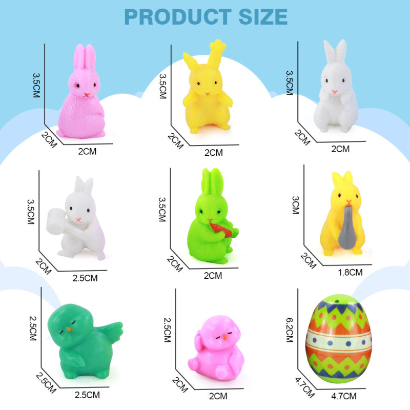 Ouă de Paște cu iepuraș în costum – jucărie surpriză capsule pentru petreceri ale copiilor