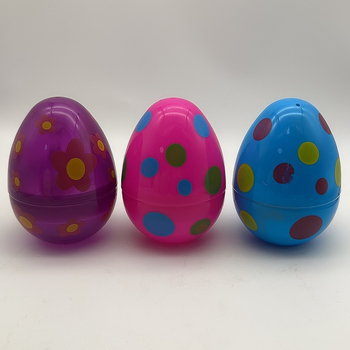 Ouă de Paște, 15 cm, cu modele colorate imprimate, ouă gashapon răsucite