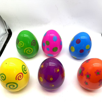 Ouă de Paște, 15 cm, cu modele colorate imprimate, ouă gashapon răsucite
