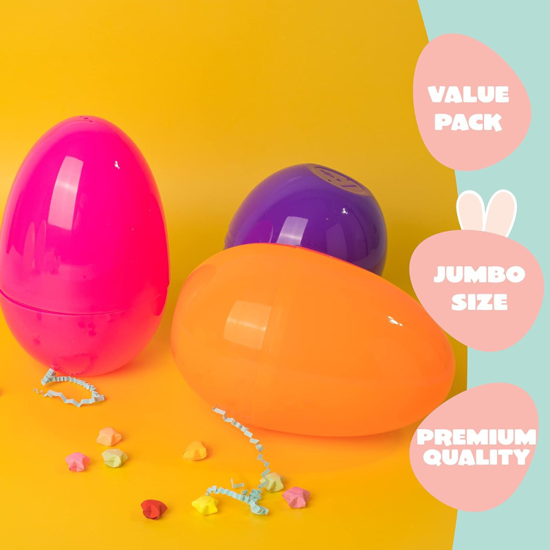Coajă XXL de ou de Paște din plastic pentru gacha, coajă de ou cu dinozaur, cadou pentru petrecere.