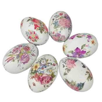 Ouă ceramice de Paște, decorative, personalizabile, dimensiuni 5×5×7 cm