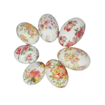 Ouă ceramice de Paște, decorative, personalizabile, dimensiuni 5×5×7 cm
