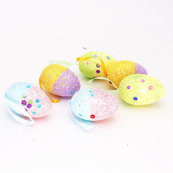 Pandantiv decorativ de Paști, ou din spumă colorat, 5×7 cm, DIY