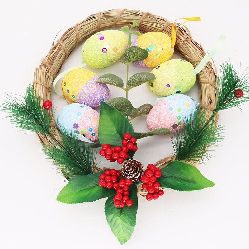 Pandantiv decorativ de Paști, ou din spumă colorat, 5×7 cm, DIY
