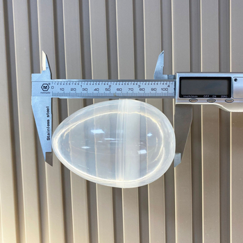 Coajă de ou de Paște transparentă din plastic, 7,6 × 10,6 cm, jucărie cu bomboane