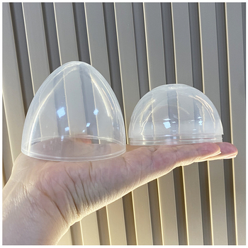 Coajă de ou de Paște transparentă din plastic, 7,6 × 10,6 cm, jucărie cu bomboane
