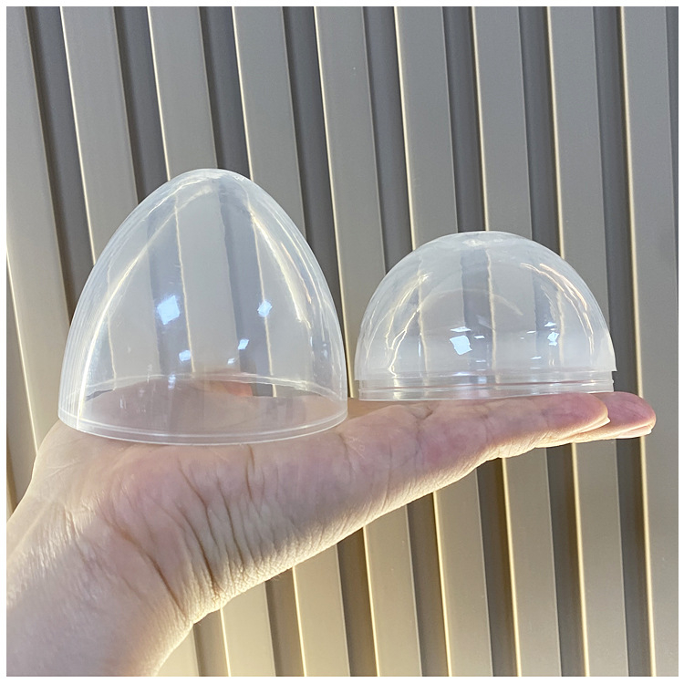 Coajă de ou de Paște transparentă din plastic, 7,6 × 10,6 cm, jucărie cu bomboane