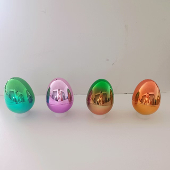 Ouă de Paște din plastic cu capsule deschizibile și ouă decorative electroplate – set de jucării pentru petreceri