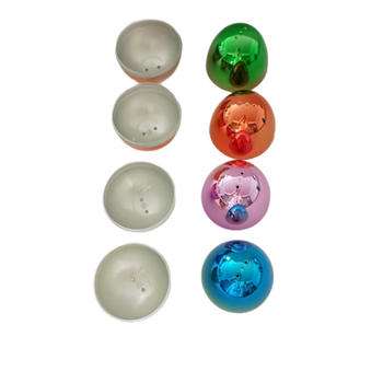 Ouă de Paște din plastic cu capsule deschizibile și ouă decorative electroplate – set de jucării pentru petreceri