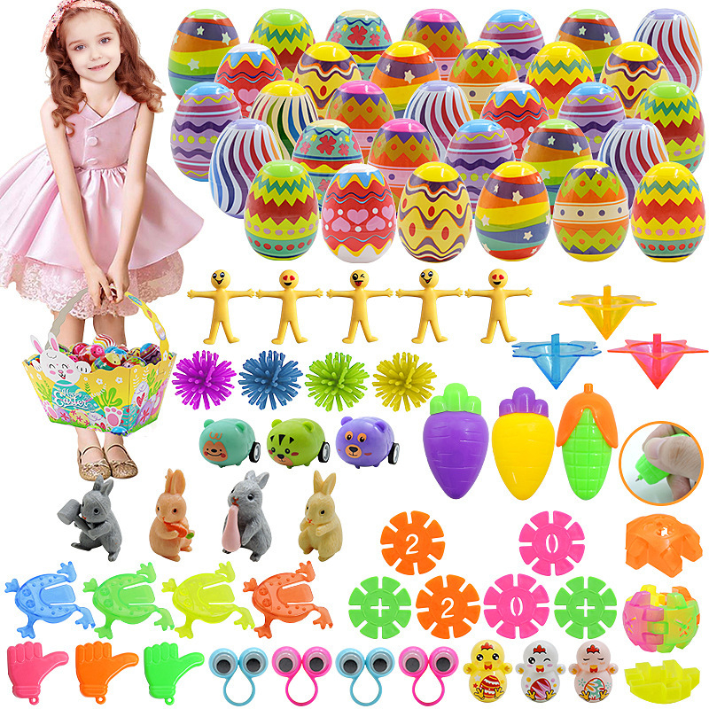 Jucării ouă DIY în stil Gashapon – ouă de Paște din plastic, deschise pentru surprize