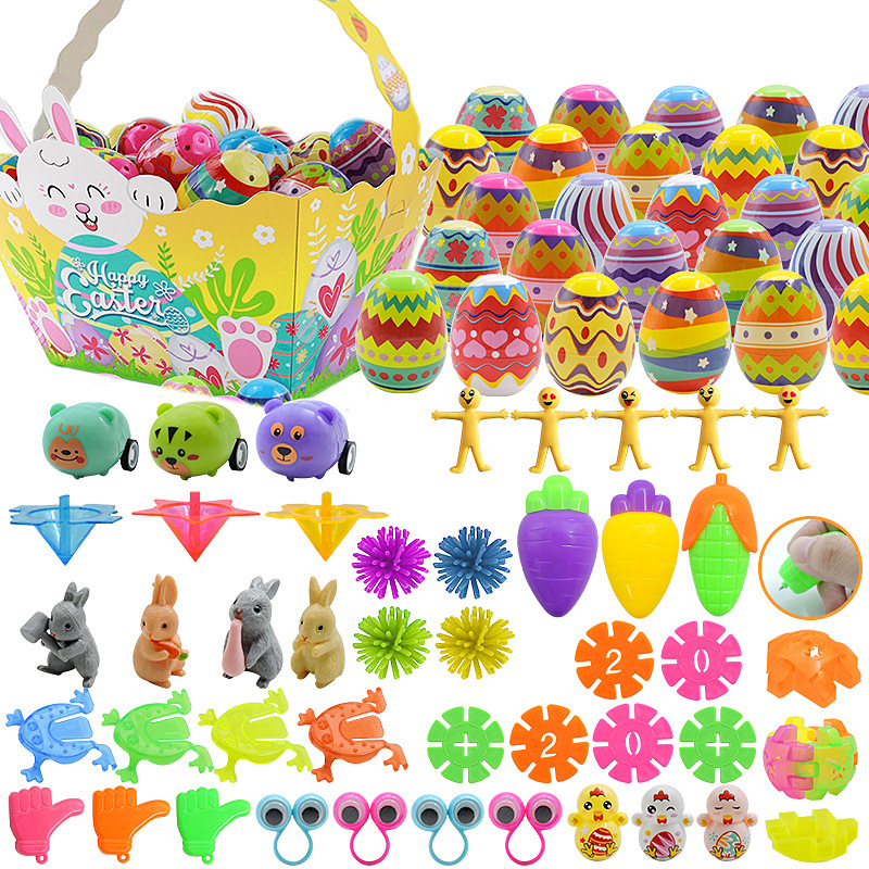 Jucării ouă DIY în stil Gashapon – ouă de Paște din plastic, deschise pentru surprize