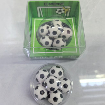 Radieră în formă de fotbal, detașabilă, rotundă, cadou ideal pentru elevi, rechizite școlare