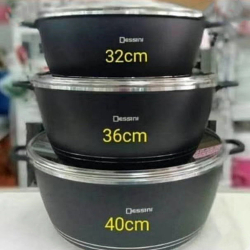 DESSINI set de 6 oale antiaderente, din aluminiu turnat, pentru uz casnic