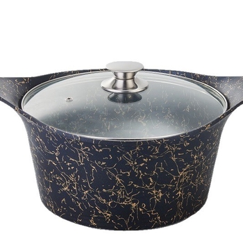 Noul stil: set de 10 piese de vase de gătit din aluminiu turnat, cu strat antiaderent, oală de supă și tigaie
