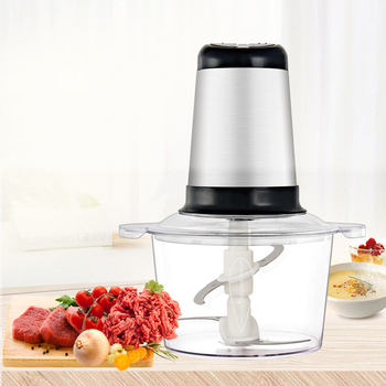 Robot de bucătărie 3 L, putere mare, multifuncțional, cu recipient din sticlă pentru tocat legume și carne