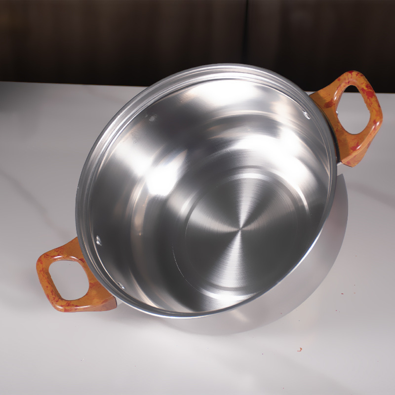 Set de vase din oțel inoxidabil, 12 piese, cu capac din sticlă