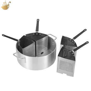 Set de gătit pentru legume și paste cu o oală din aluminiu de 20 Qt și un coș filtrant din oțel inoxidabil de 5 Qt