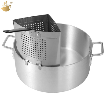 Set de gătit pentru legume și paste cu o oală din aluminiu de 20 Qt și un coș filtrant din oțel inoxidabil de 5 Qt