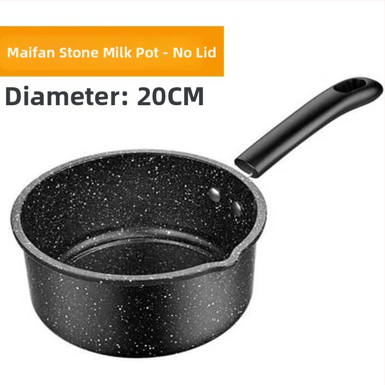 Oală Maifan pentru lapte, oală antiaderentă groasă pentru hrana pentru sugari, supă și mic dejun, 16–20 cm