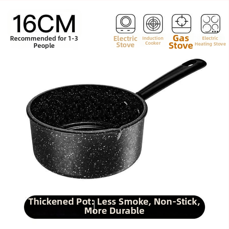 Oală Maifan pentru lapte, oală antiaderentă groasă pentru hrana pentru sugari, supă și mic dejun, 16–20 cm