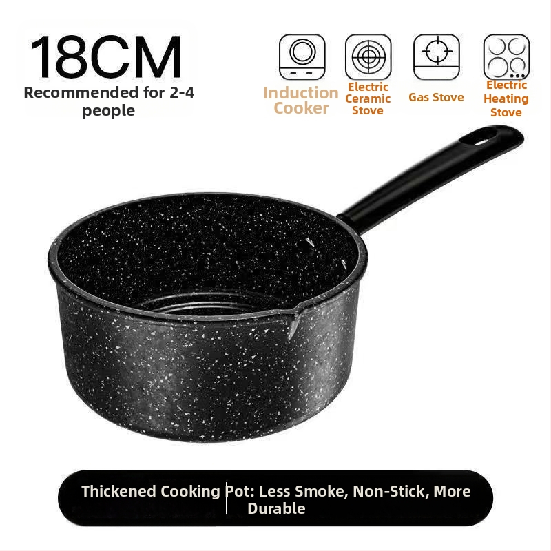 Oală Maifan pentru lapte, oală antiaderentă groasă pentru hrana pentru sugari, supă și mic dejun, 16–20 cm