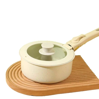 Set de vase de bucătărie cu mâner detașabil, antiaderent, set complet de tigăni și oale, bază plată, noul model