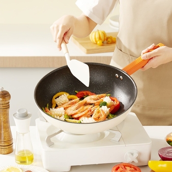 Desilang set premium de vase din fontă, cu acoperire Maifan piatră, patru piese, pentru uz casnic