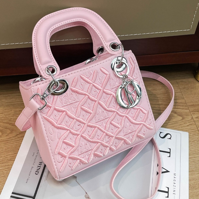 Ženska šivana crossbody torbica s velikim kapacitetom, inspirirana Princezom Dianom, dojam vrhunske kvalitete