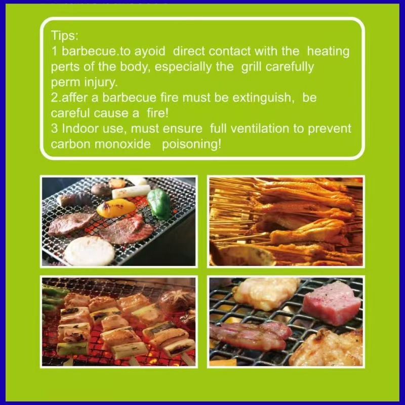 Grill exterior din oțel inoxidabil, cu cărbune, portabil și pliabil