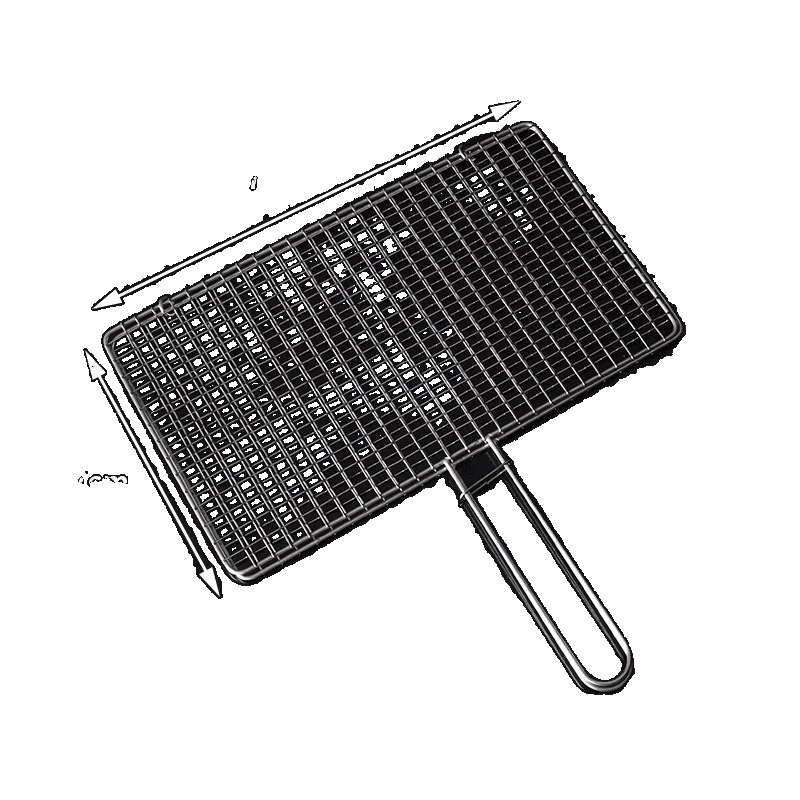 Placă din oțel inoxidabil pentru grătar cu plasă pentru pește, clips de grătar, accesoriu pentru grill, calitate alimentară