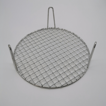 Grill rotund din oțel inoxidabil, cu picioare înalte de 8 cm, pentru cuptor cu aer, suport de scurgere, potrivit pentru carne afumată și fructe la grătar