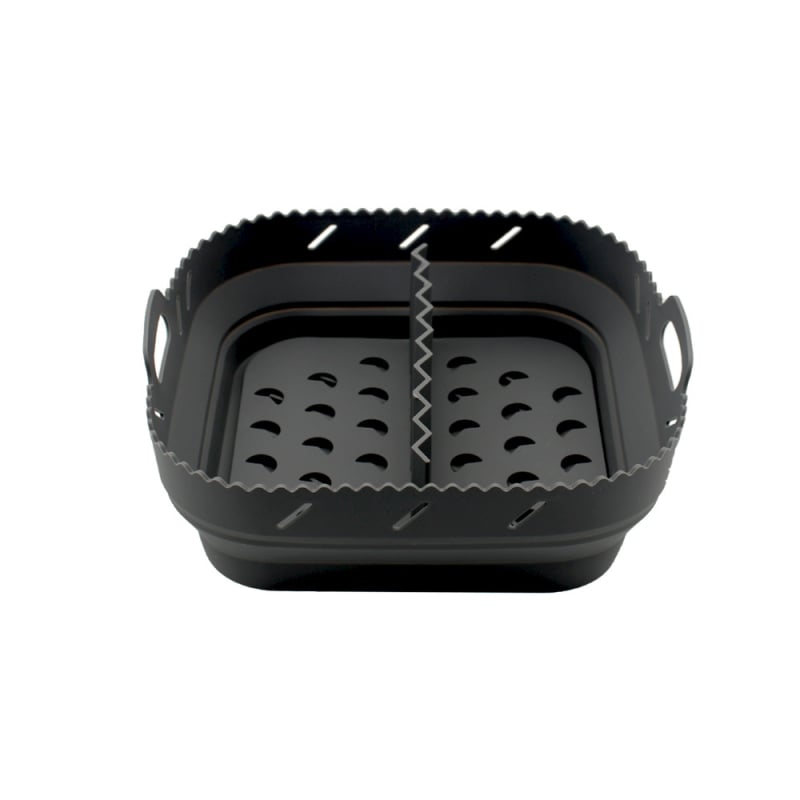Covoraș pătrat din silicon pentru friteuza cu aer, tavă de copt pliabilă de 8 inch cu separator