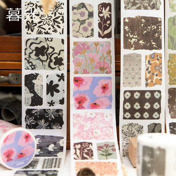 Bandă Washi Sunset Journey – seria Mountain Whisper, stil vintage pentru jurnal DIY, hârtie japoneză