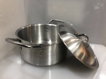 Set de 5 oale din aluminiu, diametre 34, 38, 40, 44 și 48 cm