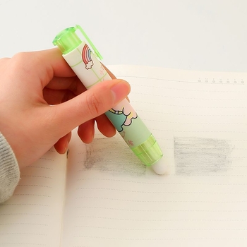 Radieră în formă de desene animate, cu acționare prin apăsare, curată, fără firimituri și urme, nucleu înlocuibil, cadou creativ pentru copii