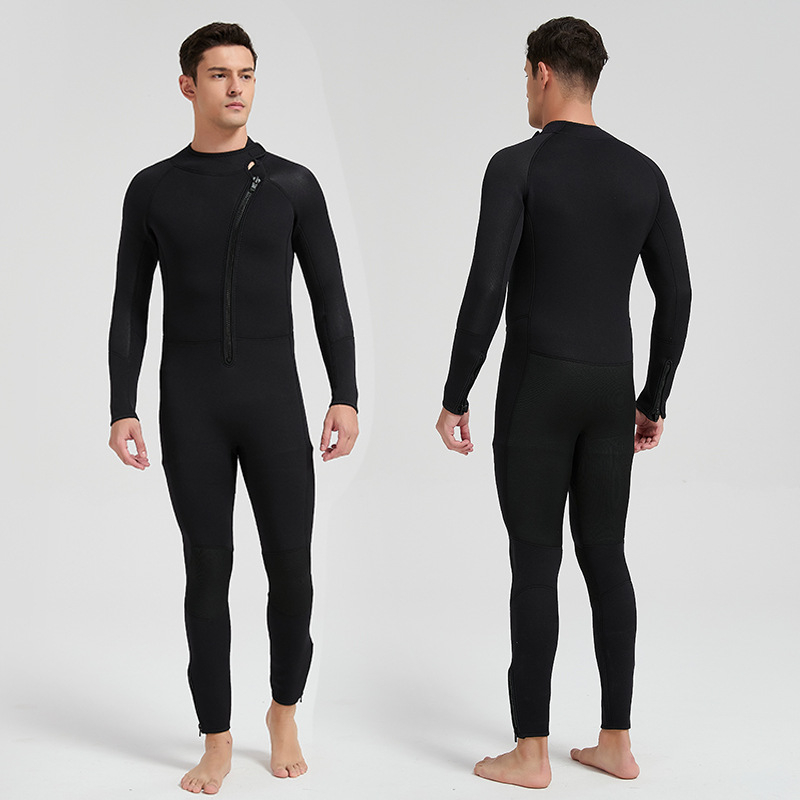 3 mm jednodelni neopren kombinezon, zaštita od hladnoće i održavanje topline, za ronjenje, surfanje i snorkeling te zimsko plivanje, s dugim rukavima i dugim nogavicama, unisex, odrasli