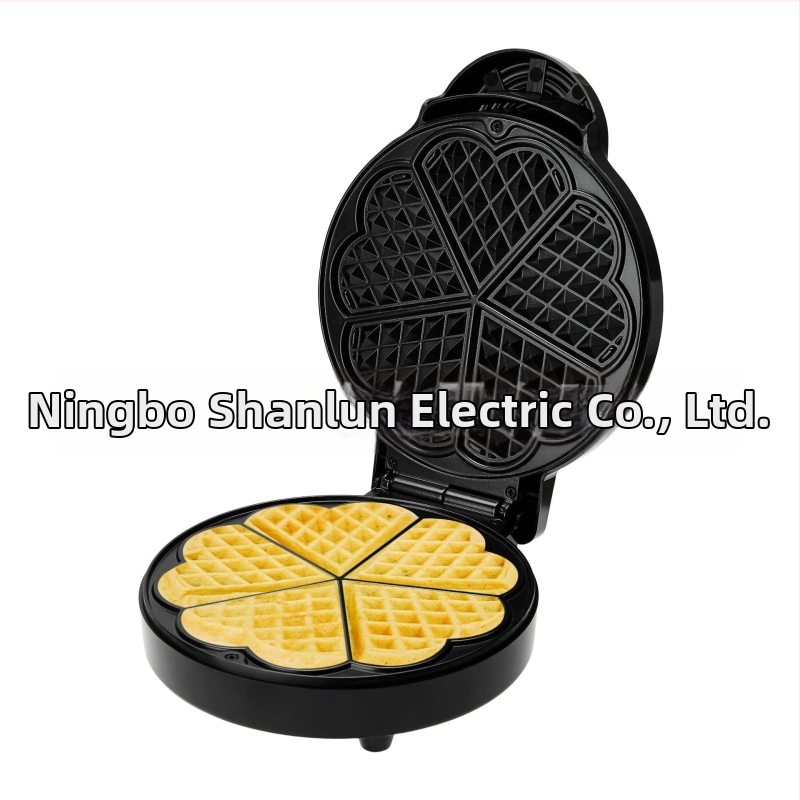 Silen domáca waflovačka na 5 plátkov, kruhový tvar, kruhy na wafle, elektrická panvica na raňajky
