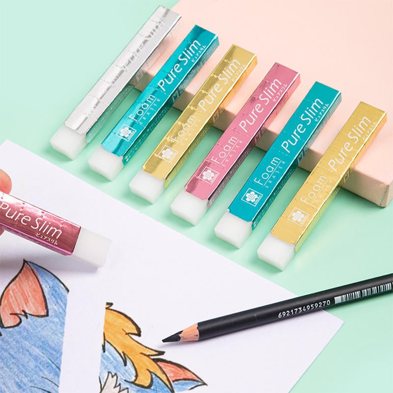 Radieră Sakura Cherry Blossom cu bandă lungă pentru copii și elevi din învățământul primar – ediție limitată, artă creativă pentru desen și scriere
