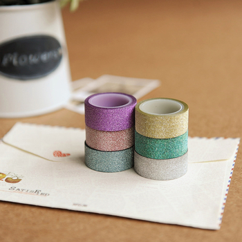 Bandă washi cu glitter auriu pentru DIY agendă, etichete și albume foto – bandă decorativă
