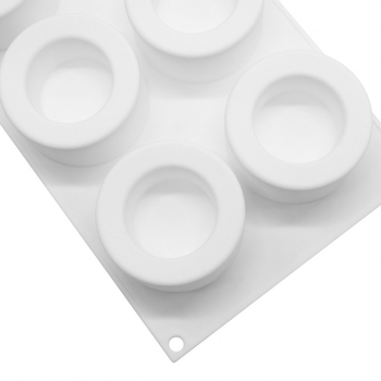 Set de 6 forme din silicon pentru budincă, mousse și prăjituri – ustensile de coacere