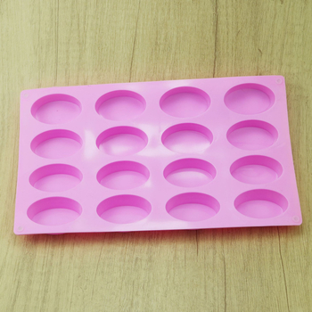 Formă din silicon, 16 piese, oval cilindric pentru copt, include forme pentru ciocolată și săpun, formă pentru înghețată crocantă