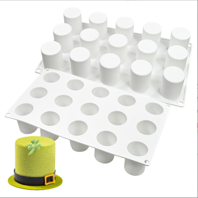 Formă de silicon cu 15 cavități pentru tort mousse