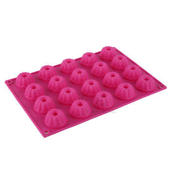 Formă de prăjituri din silicon alimentar, rotundă, pentru gogoși