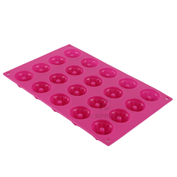 Formă de prăjituri din silicon alimentar, rotundă, pentru gogoși