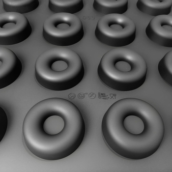 Set de 24 forme din silicon pentru donuts, prăjituri, mousse și muffins – antiaderente, rezistente la temperaturi înalte, unelte DIY pentru coacere