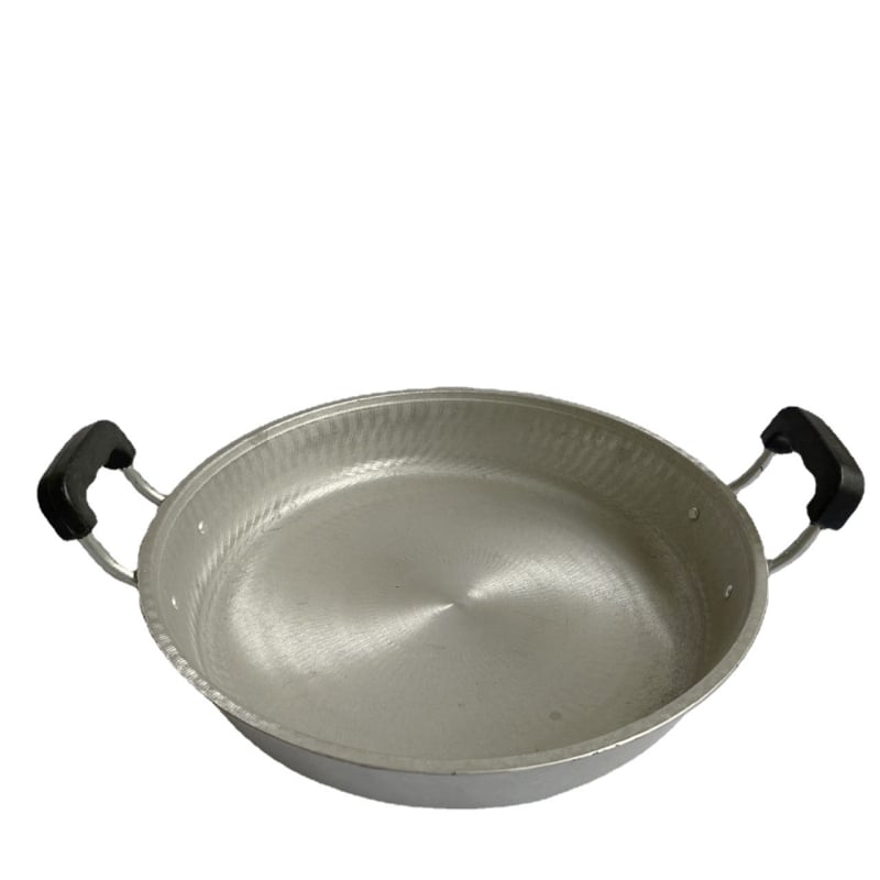 Tigaie din aluminiu pentru clătite, cu bază plată, fără strat de acoperire, 32–42 cm