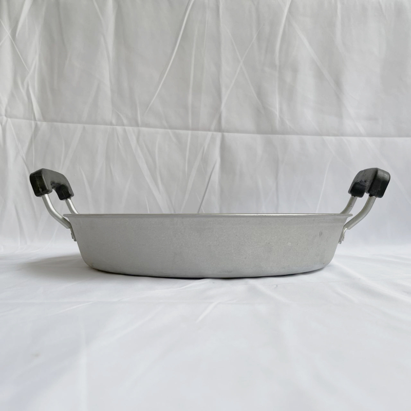 Tigaie din aluminiu pentru clătite, cu bază plată, fără strat de acoperire, 32–42 cm