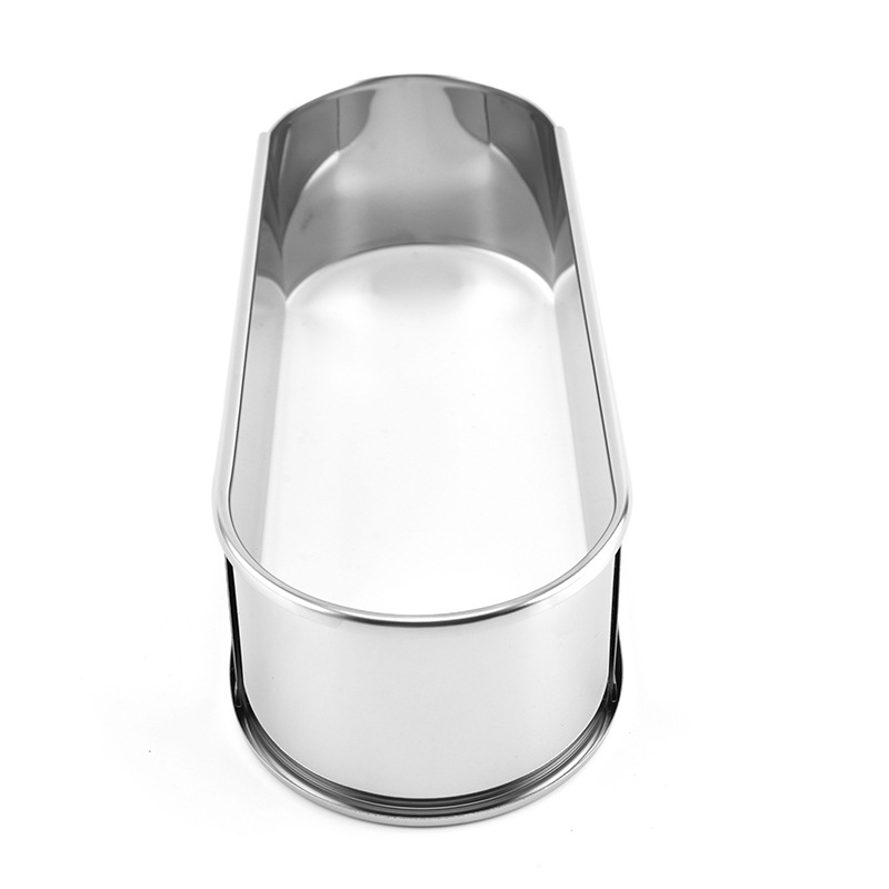 Inel oval pentru mousse din oțel inoxidabil, antiaderent, telescopic reglabil pentru coacere